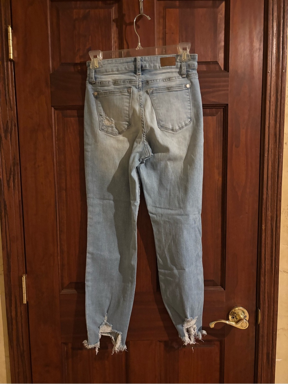 Judy Blue Light Blue Distressed Skinny Jeans